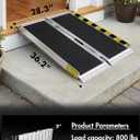 3FT Portable Wheelchair Ramp, Folding Non-Slip Aluminum Ramp for Home, 3FT (Using height 3-9 inch)
