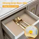 Shelf and Drawer Liner for Kitchen Cabinet Non-Adhesive Non Slip, 23.6"W x 118"L