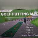 Crestgolf Mat Game Set Green Mat, Putting with 2 Adjustable Putters, 6 Golf Balls,12 Golf Hole Covers for Indoor&Outdoor Short Game Office Party Backyard Use