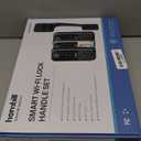 WiFi Fingerprint Smart Door Lock: Keyless Entry Door Lock Deadbolt with Handle,Hornbill Smart Locks for Front Door, Entry Door Keypad Lock Set, Electronic Digital Biometric Bluetooth Lock-Satin Nickel