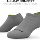 No Show Socks Women, 8 Pairs Low Cut Ankle Non Slip Casual Invisible Liner Athletic Running Socks (Grey)