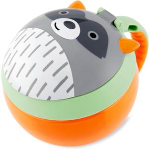 Skip Hop Baby Snack Container, Mealtime Snack Cup, Raccoon