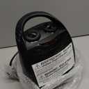 Portable Ceramic Space Heater w/Thermostat, 1500W Indoor Electric Space Heater Fan with Overheat and Tip-Over Protection, Heat Up 200 Square Feet for Office Room Dorm Use, Black