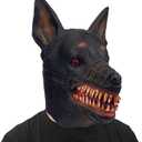 Dog Mask for Adults, Natural Latex Animal Full Head Mask for Halloween, Cosplay, and Costume Parties