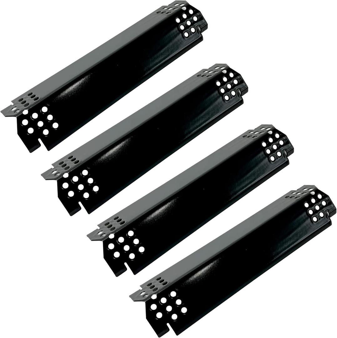 DP148 4pk Heat Plates for Nexgrill 720-0830H, 720-0864, 720-0864M Gas Grill, Porcelain Steel Grill Heat Shield Tent, Burner Cover, Flame Tamer for Home Depot Nexgrill 4 Burner 720-0830H