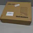 8-Pack 9 Tall Metal Shelf Dividers for Closet Organization, Wardrobe, Bookshelf, Cabinet, Cupboard - Closet Shelf Dividers - Easy to Install - No Tool - White PE Coating Steel