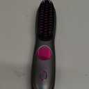 Go Brush Pro, 2026 Upgraded Go Brush Pro, Portable Straightener Brushs for Travel, Cordless Fast Heating Hair Straightener with LCD Temperature Display, Smooth Frizz (Grey)