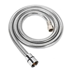 LukLoy Stainless Steel Shampoo Bowl Hose, 1/4" Thread Water Pipe to 1/2" Thread Sprayer Head for Barber Shop & Salon Sink Replacement Part for Shampoo Bowl Faucet and Sprayer, 47" Long