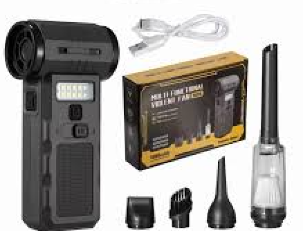 Powerful 800000 RPM Violent Fan Strong Dust Blower Mini Turbo Jet Fan Rechargeable 58m/s Turbo Fan Powerful Blower for Cleaning