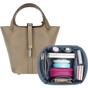 SMART DK Purse Organizer Insert for Handbags,Felt Bag Organizers Fit Picotin 18/22/26 Bags (Dusty Blue, P22) SMART DK Purse Organizer Insert for Handbags,Felt Bag Organizers Fit Picotin 18/22/26 Bags (Dusty Blue, P22)
