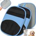 2 Pack Pet Hair Removal Glove - Electrostatic Magic Brush Gloves Pet Hair for Dogs and Cats, The Magic Brush Pure Path Yomi Pet Grooming Needs, Fur Remover for Furniture, Clothes, Car Seats (Blue)