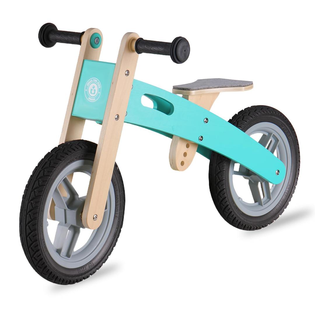 Udeas Wooden Balance Bike, Green