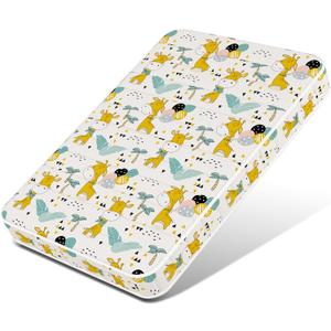 3 Inch 38" Lx26 W Mattress, No Gaps Edge Reinforcement High Density Foam, Odorless and Steady, Certipur-us and Oeko -tex Certified, Giraffe