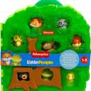 Fisher-Price Little People Toddler Toy Forest Friends Carry Case Playset with Animal Figures for Pretend Play Kids Ages 1+ Years