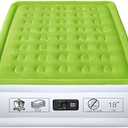 YENING Full Size Air Mattress with Built in Pump Raised Double Blow up Bed Inflatable Camping Airbed Electric 18 Inch Tall