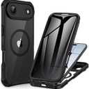 CENHUFO Magnetic Privacy for iPhone 17 Air Case [Compatible with Magsafe] Full Body Phone Case Built-in 9H Tempered Glass Privacy Screen Protector, Camera Protection Shockproof Bumper Cover -Black