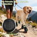 Dog Shoes&Dog Boots for Small,Medium,Large Dogs,Waterproof Non-Slip Shoes for Winter&Hiking,Adjustable Paw Protection, for Dogs(#4 (width2.36inch) for 33-44 lbs)