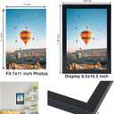 JCJMY 7x11 Picture Frame Set of 4 Black for Wall Hanging or Tabletop- Wall Mounting Horizontally or Vertically, 7 x 11 Wall Gallery Poster Photo Frames for 7 by 11 Photo,4 Pack, Black