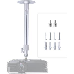 Universal Projector Wall Ceiling Mount Hanger Adjustable Length from 11.8 inch to 23.6 inch, 11 lbs Load Ceiling Projector Mount Holder Stand Mounting Bracket with 360 Rotatable Head