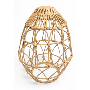 Metal Rattan Woven Egg, 8 Inches (20.32 cm), For Indoor Use