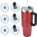 2 - Pack Lid Replacement 40 oz for Stanley 40oz Tumbler with Handle, Cup Lids for Stanley Cup Accessories,Black