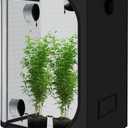 zazzy Grow Tent, 48"x48"x78" Growing Tents for Indoor Plant 600D Mylar Hydroponic Grow Tent High Reflective Growing Tent Room for Indoor Plant Fruit Flower Veg