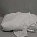  Set of 4 White  Pillow Cover Thread Count Collection Luxe 100% Cotton