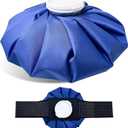 11" Large Ice Bag Pack with Wrap for Injuries, Upgrade Reusable Ice Packs, Effective Hot/Cold Therapy for Migraine, Shoulder, Neck, Knee Pain, No-Leak & Waterproof, Blue