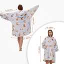 DaysU Wearable Blanket Hoodie Adult, Oversized Sherpa Sweatshirt for Women and Men, Two Pockets Hoodie Blanket