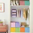 GRANNY SAYS 13 Inch Cube Storage Bins, Colorful Cube Storage Organizer, Fabric Storage Bins, Storage Cubes for Shelves, Closet, Toy Storage Bins for Kids Room, Play Room, Colour, 8-Pack