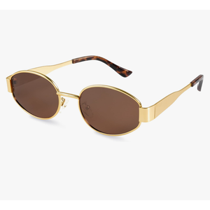 livho 2025 Trendy Oval Sunglasses - Stylish Polarized Shades for Everyday - Retro Metal Frames