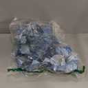 Geefuun 15PCS Christmas Tree Decorations Poinsettias Artificial Flowers Ornaments: Large Size 8.7” Xmas Glitter Flower with Clips Plus Stems (Wathet)