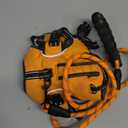 Escape Proof Dog Harness Large Sized Six Point Adjustalbe, Soft Padded Full Body No Pull Dog Harness and Leash Set, Reflective Dog Vest Harness with Handle, Dog Harness for Large Size Dog(Orange, M)