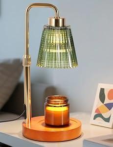 Candle Warmer Lamp with Timer Dimmable, Birthday Gifts for Women Mom, House Warming Gifts New Home Decor, Wax Melt Warmer for Jar Candles with 2 Bulbs (Gold)