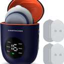 KingPavonini Wireless TENS Unit, Muscle Stimulator for Pain Relief, Portable Rechargeable TENS EMS Machine, LED Screen, Remote, Dual Channel 6 Modes 16 Intensity Massager, Charging Case (Blue)