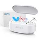 Ultrasonic Cleaner for Dentures, KRX Professional Ultrasonic Cleaner Machine with 4 Time Modes for All Dental, Retainer, Aligner, Braces, Mouth Guards, Toothbrush Head, Brushes (Pure White, 450ml)