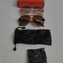 livho Trendy Polarized Aviator Sunglasses Women Men, Retro Sun Glasses for Women Men 2025, Oversized UV Protection Shades (Brown Tortoise/Brown & Clear Brown/Green Gradient Brown )