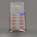 BTArtbox French Tip Press On Nails - White Press On Nails Almond, Short Fake Nails with Nail Glue, Fit Perfectly & Natural Reusable Stick on Nails in 16 Sizes, Mermaid