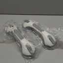 TAILI Shower Grab Bar Glow in The Dark, 2 Pack 12.2 in Grab Bars for Bathtubs and Showers, Shower Handles Shower Rails for Seniors and Elderly, Bathroom Safety Grip Removable No Drilling Waterproof Grey