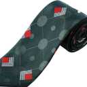 Hat Men 1989s Vacation movie Costume Accessory Tie Santa Hat Set for Holiday Party (Red)