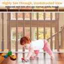 South to East Banister Guard for Baby, 10ft x 3ft Child Safety Net, Balcony Netting for Pets, Stair Railing Cover Baby Proofing, No Drilling, Stairway Mesh Netting Indoor Outdoor for Kids, Pets, Toys