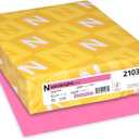 2 x Neenah Astrobrights Color Paper, 8.5 x 11 , 24 lb/89 GSM, Pulsar Pink, 500 Sheets (21031)