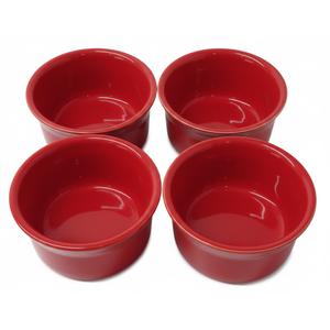 Fiesta Scarlet 568 4-Inch Ramekin 4 Pack