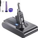 8000mAh Replacement Battery for Dyson, 21.6V Li-ion Battery Compatible with Animal/Animal+/Absolute/Motorhead/Fluffy/Slim/SV10 All V8 Cordless Vacuum Series