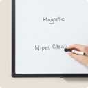 U Brands 24" x 36" Large Magnetic White Board, Black Metal Frame