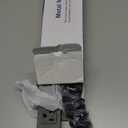 HHSOET 8 Outlet Metal Wall Mount Power Strip, Surge Protector Long Power Strip with Switch, Heavy Duty Wide Spaced Surge Protector, 10 FT SJT 14AWG Black Spring Cord.