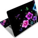 Laptop Notebook Skin Sticker Cover Decal Fits 12 13 13.3 14 15 15.4 15.6 inch Laptop Protector Notebook PC | Easy to Apply, Remove and Change Styles (Colorful Flowers)