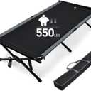 EVER ADVANCED Extra Wide Camping Cot for Adults Oversized XXL Sleeping Cots Folding Cot Bed with Carry Bag, 84.3" L x 41.9" W, Support to 550 lbs