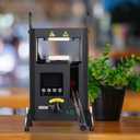 4T Hydraulic Heat Press Machine with Dual Heating Plates 4x4 Inches and Precise Digital Temperature Control LCD Screen for Homeuse Portable Manual Heat Pressing Machine