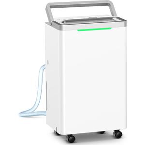 34 Pints Dehumidifier for Basement, with Drain Hose, 38dB Quiet, 2500 Sq.Ft